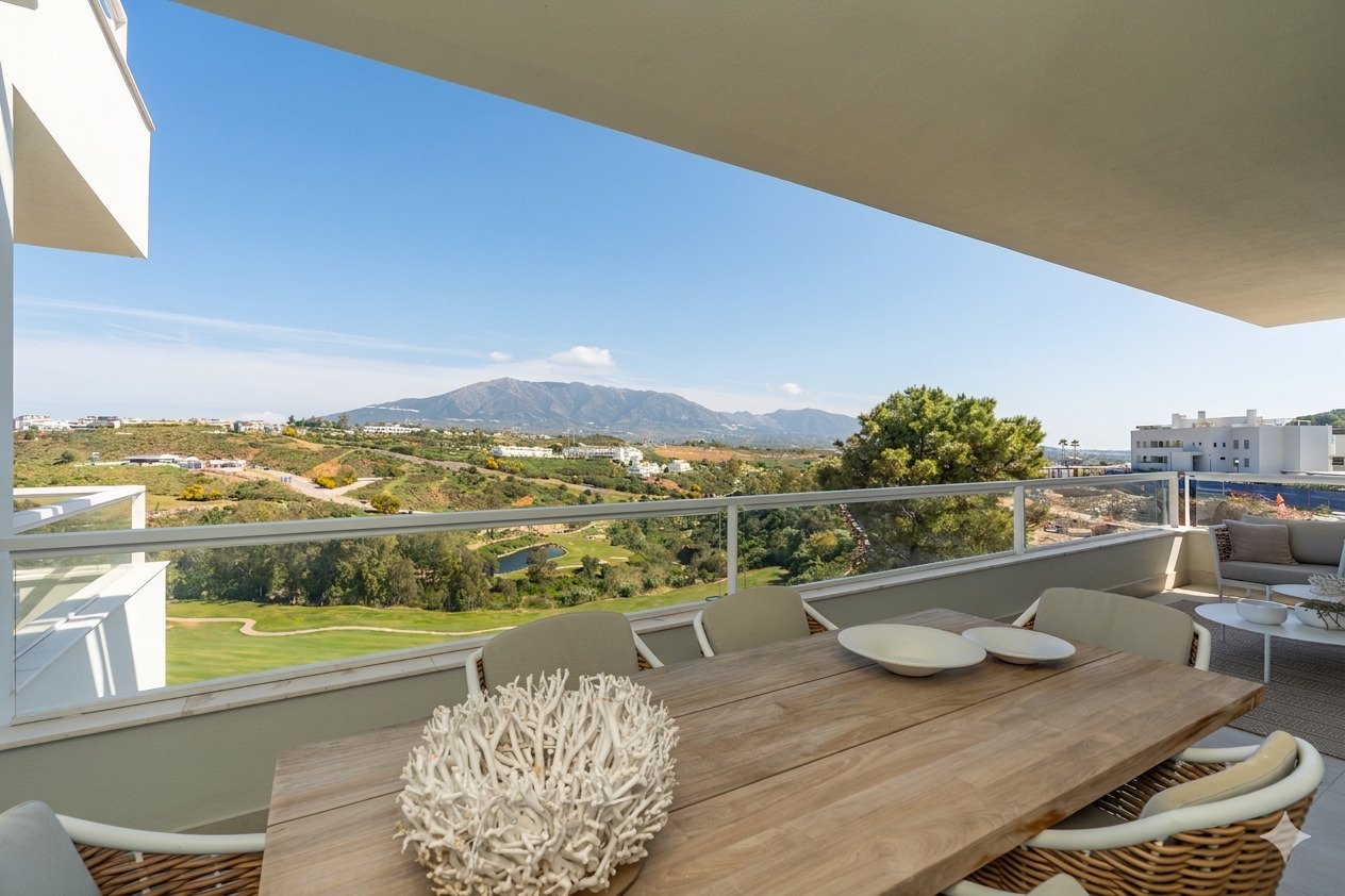 Terrasse mit Golfblick La Cala de Mijas Costa del Sol