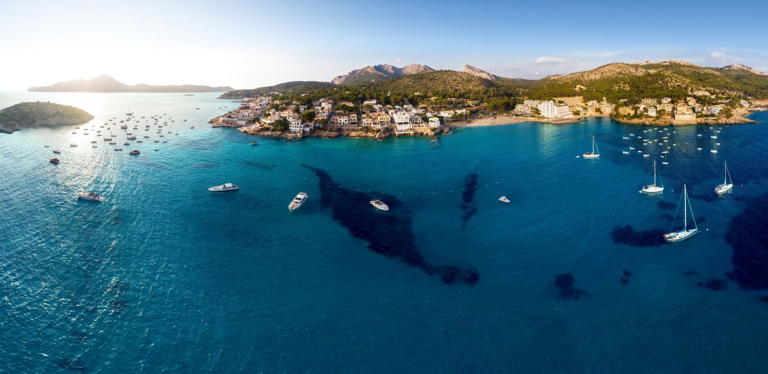 Blick auf Insel La Dragonera von Sant Elm Mallorca