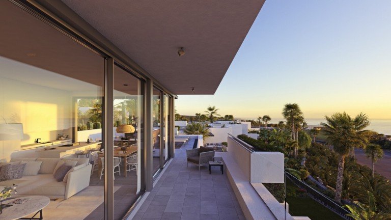 - Costa Adeje Wohnung Teneriffa: Luxuri�se OG-Wohnung - phantastischer Terrasse und Meerblick, l�ffelfertig ausgestattet