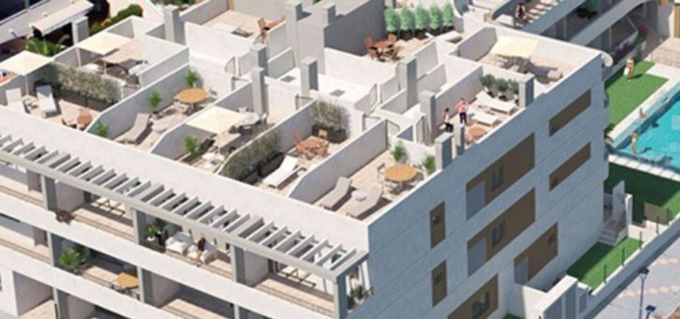 private Sonnenterrassen Dach Mil Palmeras - Costa Blanca Terrassenwohnung Service-Wohnen Costa Blanca mit eigener Dachterrasse - Wohnung Nr. 40