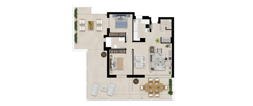 Grundriss Penthouse.jpg Terrassenwohnung San Roque