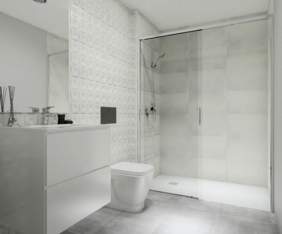 Badezimmerfliesen 4 Etagenwohnung 